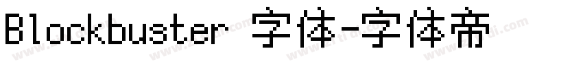 Blockbuster 字体字体转换